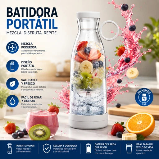 Botella Batidora Portátil